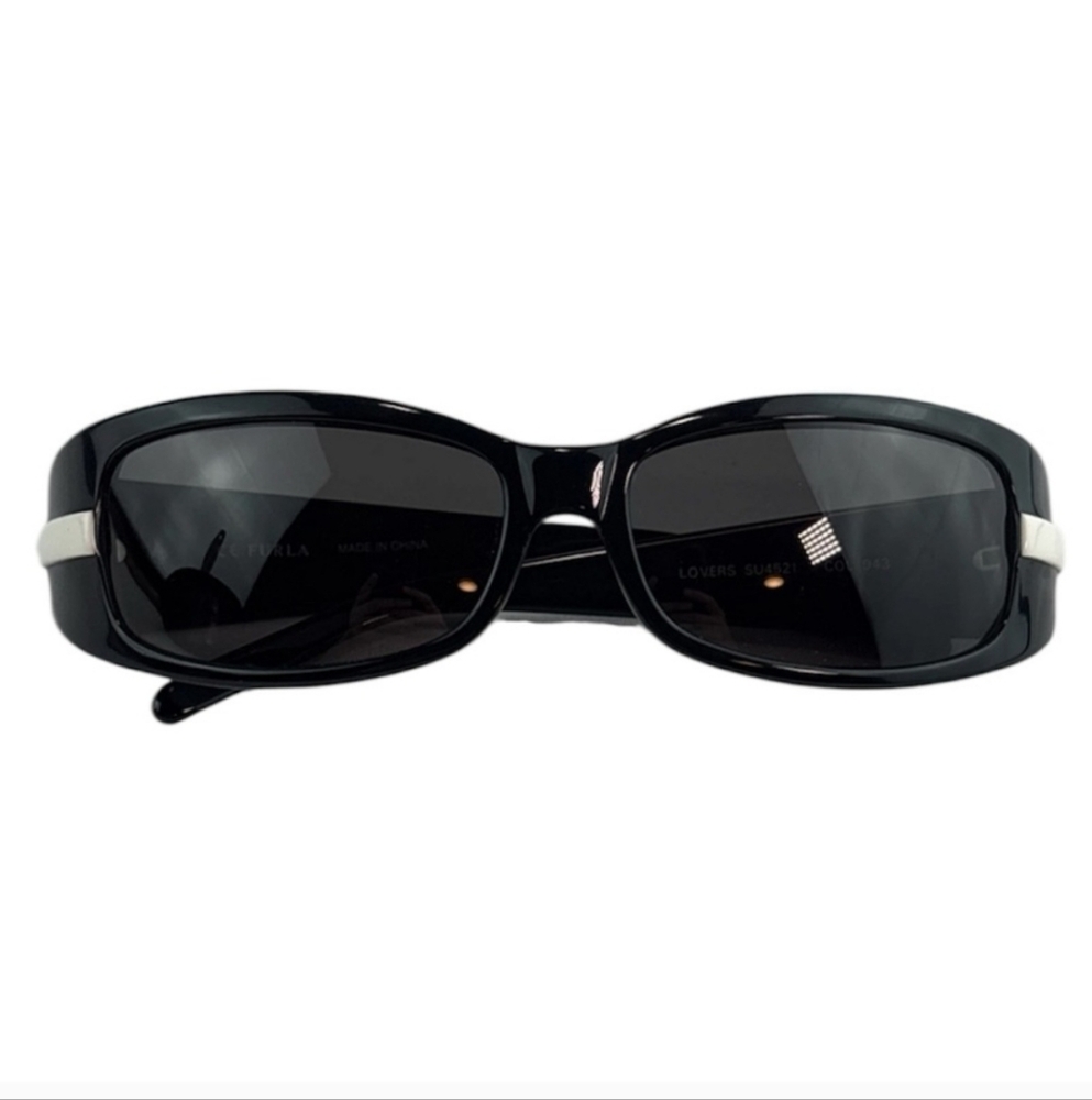 Furla Glossy Black Sunglasses with Case (EUC) - Picture 14 of 15